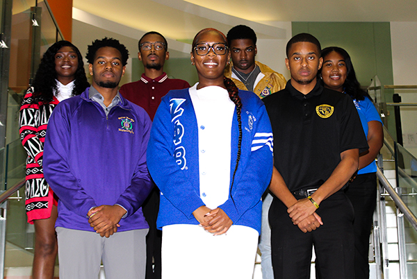 The University of Miami NPHC Eboard posing for a group photo