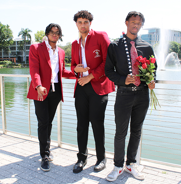 The men of Kappa Alpha Psi Fraternity Incorporated at the University of Miami